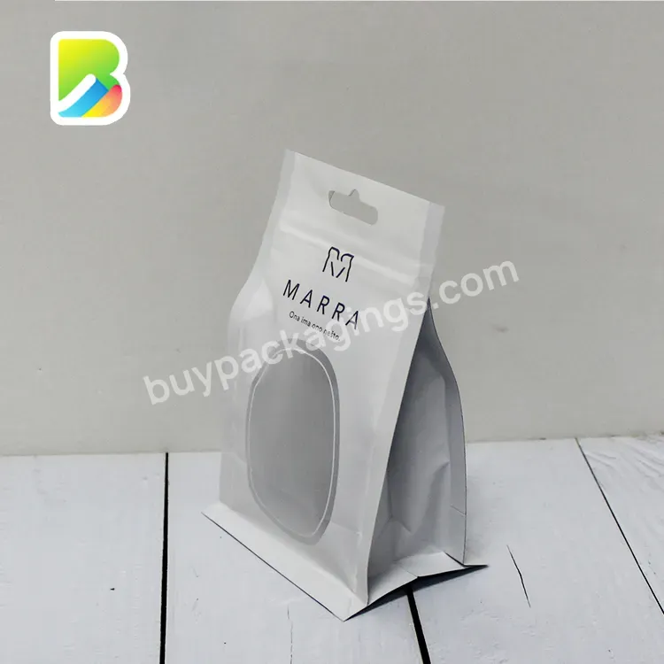 100% Food Grade Eight Side Seal Square Block Flat Bottom Gusset Pouch With Zipper - Buy 100% Food Grade Bag,Eight Side Seal Square Bag,Block Flat Bottom Gusset Pouch.
