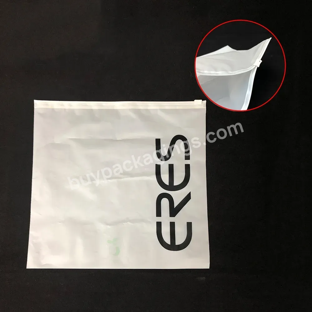 100% Pla Corn Starch Biodegradable Packaging Bags T Shirt Compostable Bags With Zip Lock