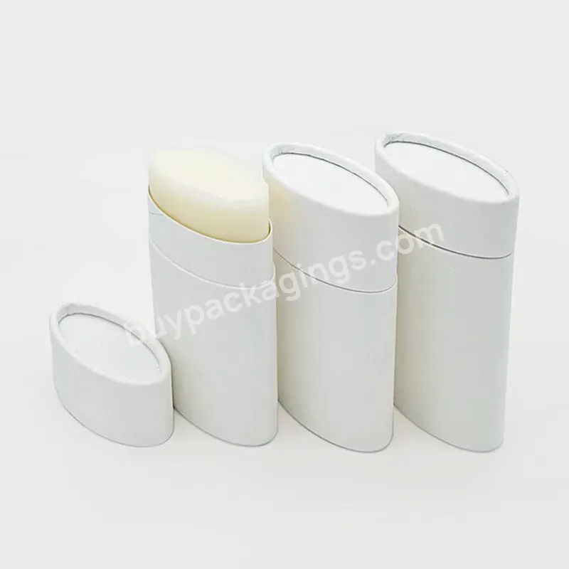 100% Plastic Free Oval Deodorant Stick Packaging Refill Eco Friendly Paper Cardboard Balm Tube Containers For Antiperspirant - Buy Deodorant Stick Container,Deodorant Tubes,Eco Friendly Deodorant Containers.