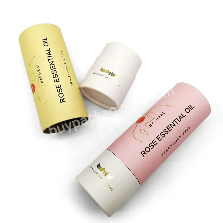 100% Plastic-free Recycled Round Containers Paper Tube For Perfume Essential Oil Massage Oil Packaging - Buy Round Paper Tube Packaging,Recycled Cardboard Tubes,Perfume Packaging Tube Paper.