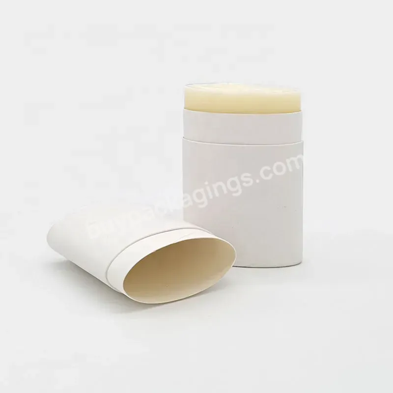 100% Plastic Free Refillable Deodorant Oval Packaging Body Deodorant Or Incense Sticks Empty Paper Deodorant Stick Container - Buy Refillable Deodorant,Deodorant Packaging,Body Deodorant.