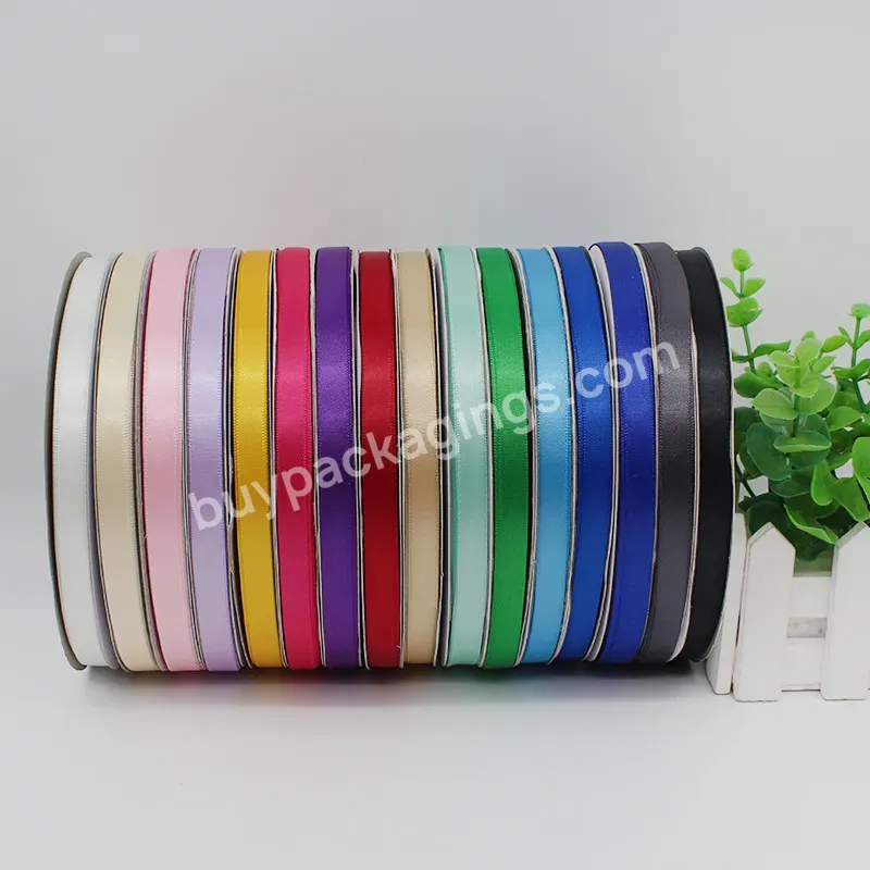 100% Polyester Solid Color 1cm*100y Bright Single/double Faced Satin Ribbon Roll - Buy 100% Polyester Solid Colo Ribbon,1cm*100y Bright Single/double Faced Satin Ribbon Roll,Satin Ribbon Roll.