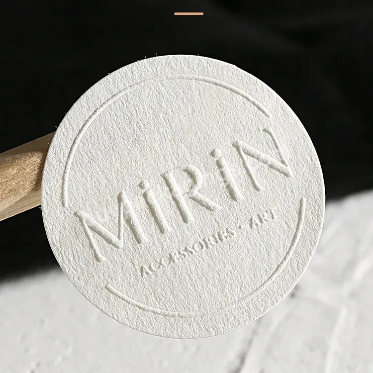 100% Recyclable Glass Bottle Labels Recycled Paper Label Round Circle Shape Deep Embossed Linen Paper Label - Buy Glass Bottle Labels,Recycled Paper Label,Deep Embossed Linen Paper Label.