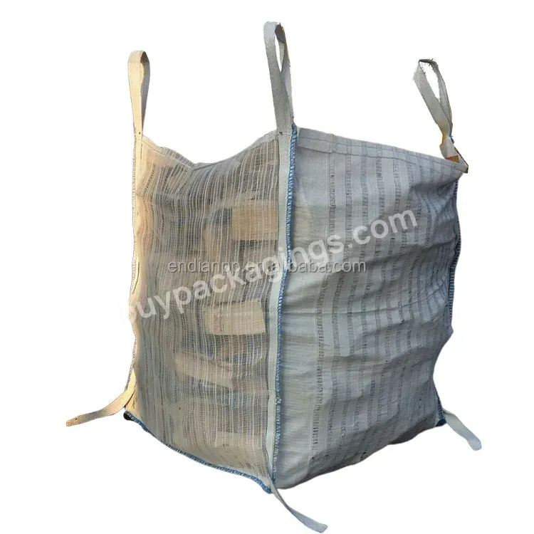 1000kg1500kg Breathable Ventilated Firewood Mesh Vented Fibc Bulk Big Bag - Buy Ventilated Big Bags,Ventilated Bulk Bags,Ventilated Fibc Bag.