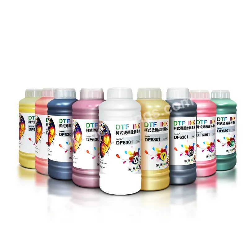 1000ml Gorgeous Fluorescent Color Dtf Ink Digital Pigment Ink Dtf Pet Film Transfer Ink For Ep L1800 L1300 Etc Printer