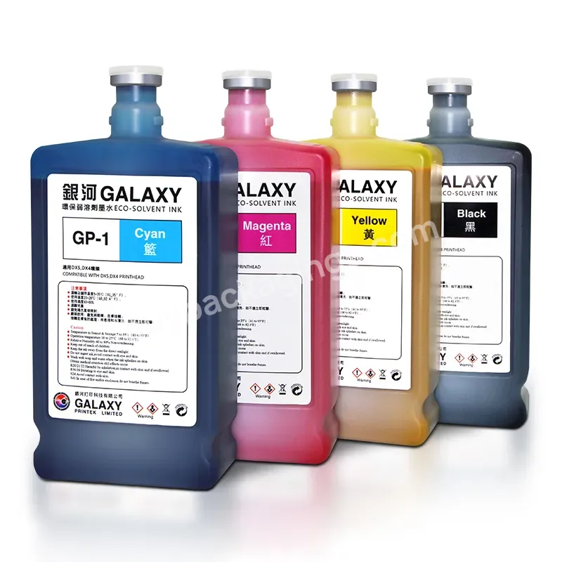 1000ml High Quality Galaxy Dx5 Eco Solvent Ink For Dx5 Dx7 Tx800 Xp600 Printhead Ecosolvent Inkjet Printer - Buy Galaxy Eco Solvent Ink,Galaxy Dx5 Eco Solvent Ink,Galaxy Ink.