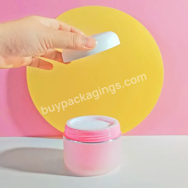 100g Pp Pink Frosted Plastic Lip Scrub Balm Cream Jar Cosmetic Body Butter Container - Buy Body Container 100g,Frosted Plastic Lip Scrub Balm Cream Jar,Skin Care Cream Jars.