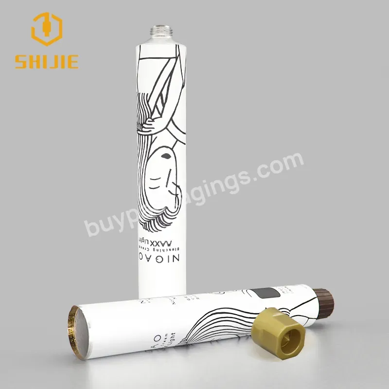 100ml Cosmetic Tube Metal Tube Factory Soft Squeeze Glue Pet Hair Cream Cosmetics Empty Hand Skin Aluminium Tube