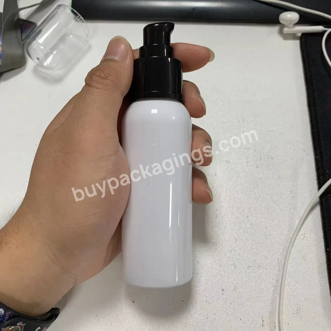 100ml White Plastic Pump Bottle Wholesale 100 Ml Skin Care Lotion Packaging White Cosmetic Own Label Pump Bottles - Buy White Plastic Pump Bottle,White Cosmetic Own Label Pump Bottles,White Skin Care Bottles.