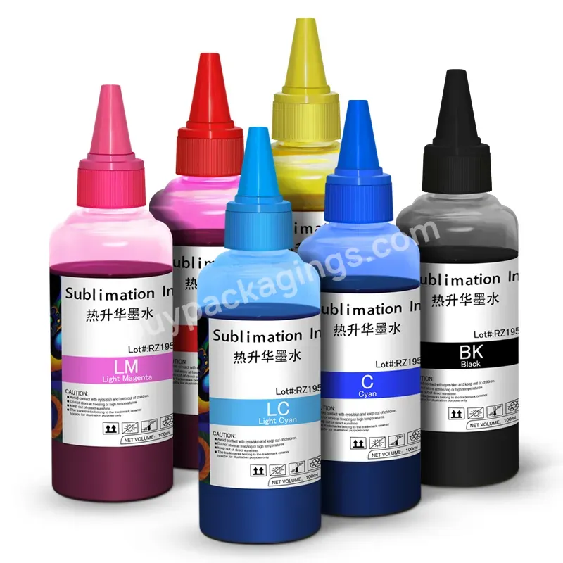 100ml/bottle Sublimation Dye Ink For Dx5 Dx7 Dx6 5113 4720 I3200 Printers Refillable Sublimation Dye Ink - Buy Sublimation Dye Ink For Ep,For Ep Dx5 I3200 Printer,For Ep Printers.