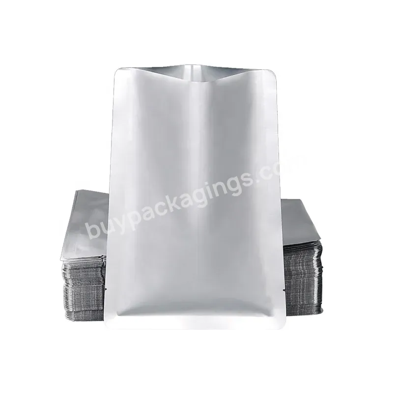 100pcs Silver Vacuum Sealer Aluminum Foil Mylar Bags Pure Aluminum Foil Food Sealed Vacuum Bag For Meat/nuts - Buy Aluminum Foil Mylar Stand Up Pouch,Smell Proof Bag,Resealable Zip Lock Food Bag.