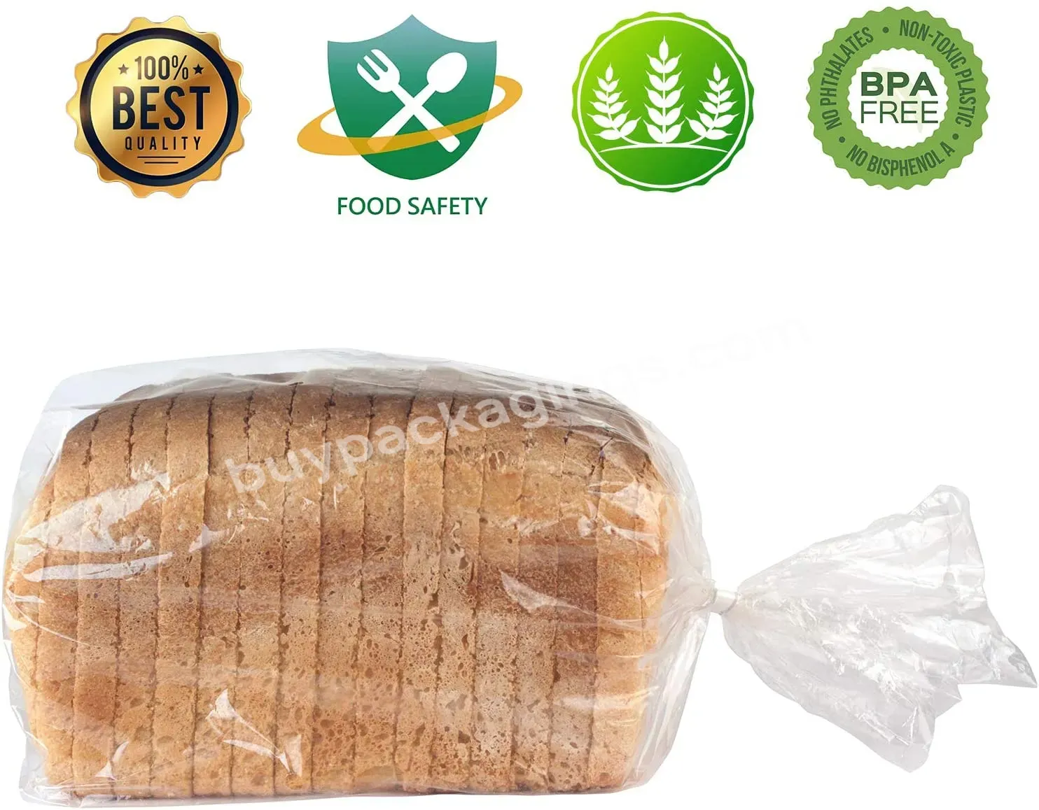 100pieces 18x4x8 Inches Reusable Bread Bags Bread Loaf Packaging Bag With Ties - Buy Reusable Bread Bags,Bread Loaf Packaging Bag,Bread Bags With Ties.