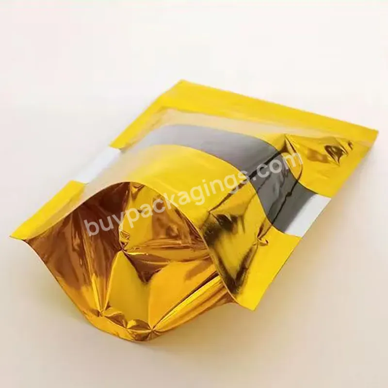 10*15 12*20 16*24 18*36 20*30,Stand Up Window Pouch Bag,Golden Stand Up Pouch For Packaging - Buy Resealable Stand Up Pouch.