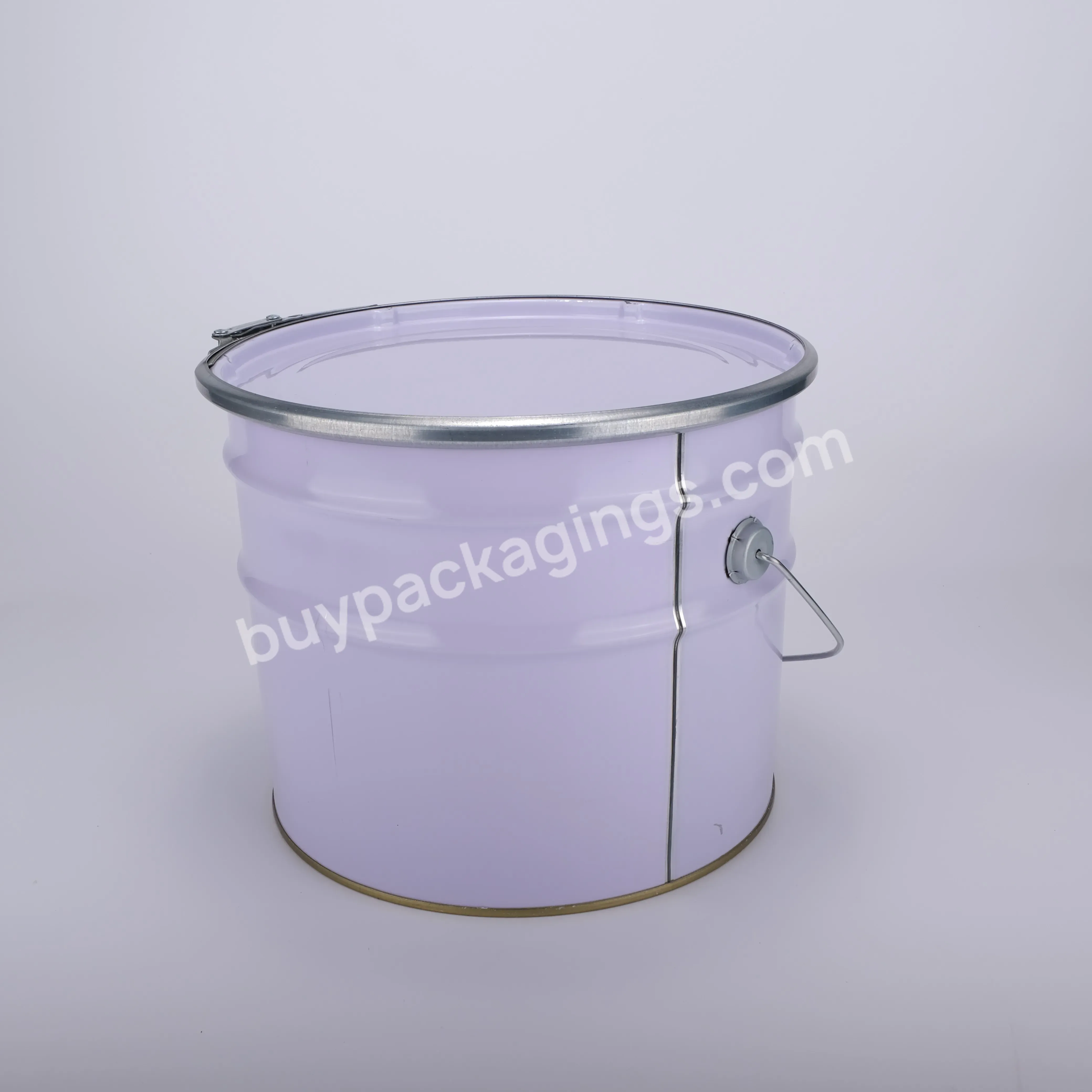 10l 15 Litters Round Metal Cans Paint Pail - Buy 10 Liter Glue Metal Bucket,15 Litters Paint Pail,10 Liter Metal Pail.
