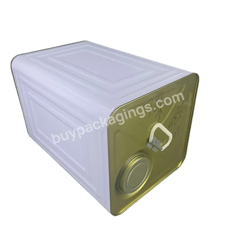 10l 15l 18l 20l Custom Empty Square Shape Containers Tinplate Metal Tin Oil Can With Lid For Package Manufacturers - Buy 10l 15l 18l 20l Custom Empty Square Shape Containers Tinplate Metal Tin,For Package Manufacturers,Tinplate Metal Tin Oil Can.