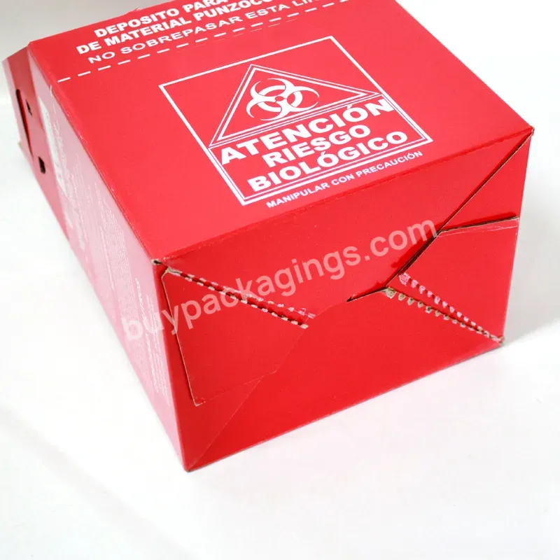10l Printed Storage Medical Waste Container Safety Boxes For Syringe - Buy Cardboard Safety Box,10l Sharp Safety Box,Printed Medical Safety Box.