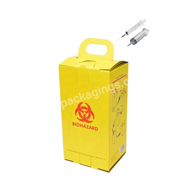 10l Safety Box Medical Waste Disposal Boxes Paper Sharp Box Container For Syringe Needle - Buy Sharp Box Container,Sharp Box For Syringe Needle,Medical Waste Disposal Box.