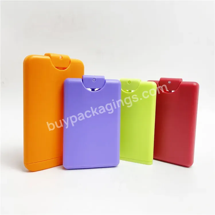 10ml 15ml 20ml 25ml 30ml 45ml 50ml Credit Card Perfume Pocket Hand Sanitizer Sprayer Bottle Customized Card Sprayer