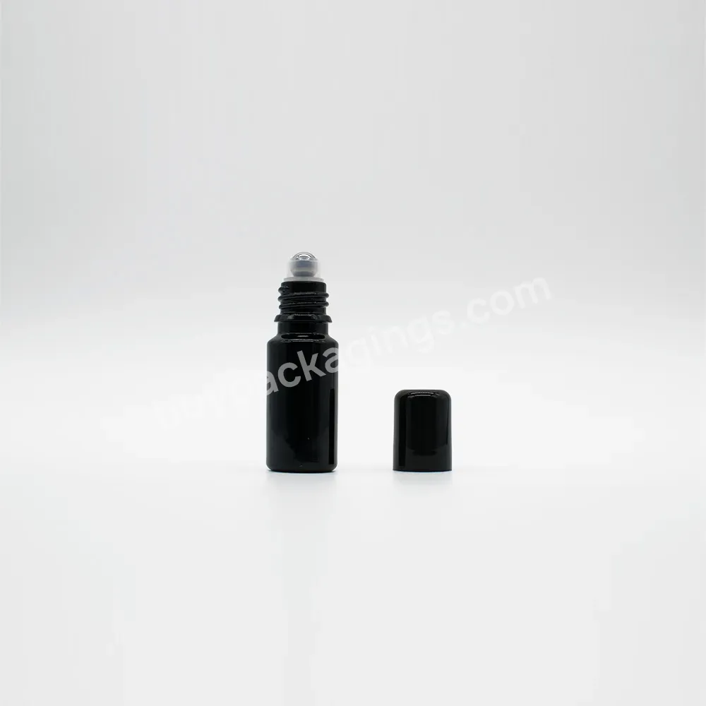 10ml Empty Refillable Black Glass Essential Oil Perfumes Roll On Bottle For Deodorant Container With Roller Ball - Buy 10ml Empty Refillable Black Glass Essential Oil Perfumes Roll On Bottle,Bottle For Deodorant Container With Roller Ball,10ml Black