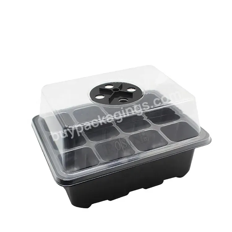 12 Cell Garden Propagation Tray Plant Seed Starter Tray With Dome And Base Plastic Nursery Tray Greenhouse Nursery Planting - Buy Horticulture Germination Seed Starter Tray With Humidity Dome 1020 Seed Tray With Lid,Plastic Nursery For 10*20 Growing