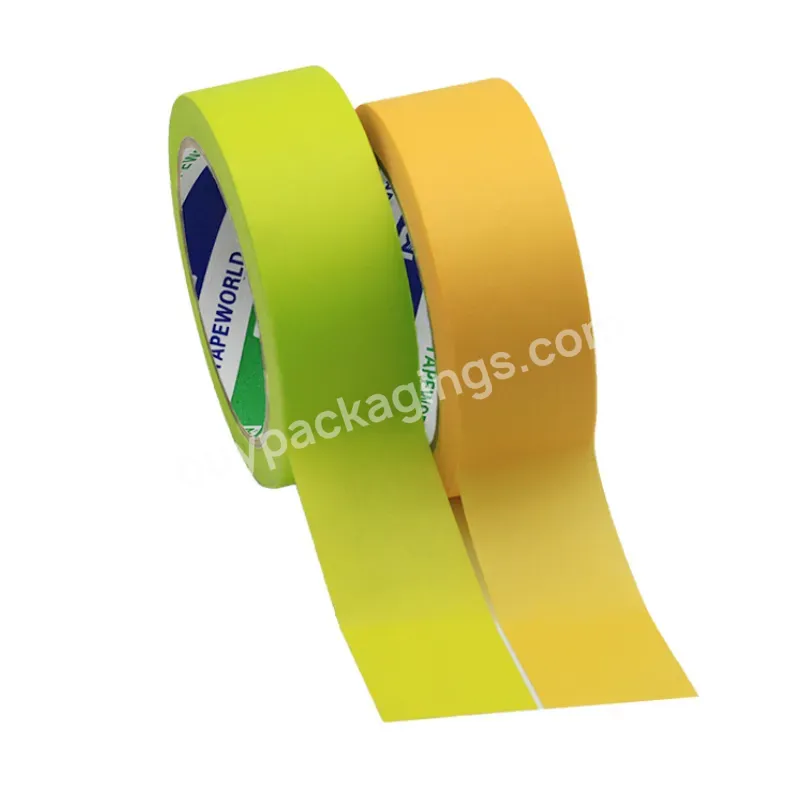 120 Degree Heat Resistant Uv 30 Days 24mm Masking Washi Adhesive Tape For Car And Indoor Outdoor Painting