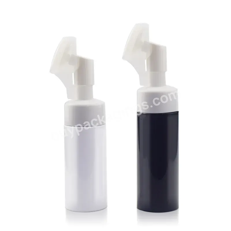 120ml Plastic Cosmetic Facial Cleanser Foam Soap Dispenser Bottle With Brush For Face Wash - Buy Amino Acid Cleansing Foam Bottle 120ml,Massage Foam Facial Wash Bottle,Cleansing Foam Brush.