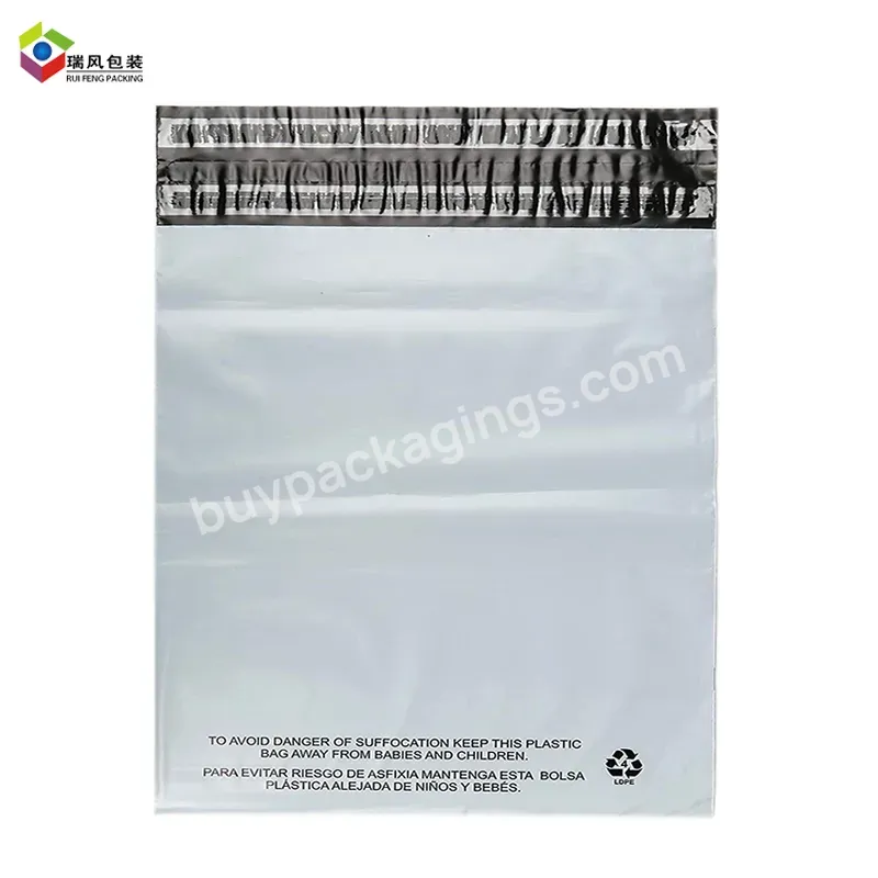 12*15.5 Custom Returnable Double Adhesive Strip Plastic Mailing Bag Mail Envelope Poly Mailer With Handle - Buy Mailer Bag Returnable,Mailer Bags Return,White Mailing Bag.