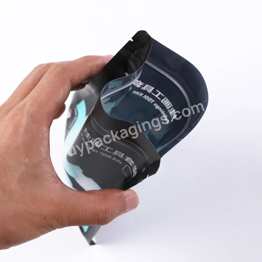 13x21cm Custom Logo Spot Zip Lock Bag Self Heat Seal Stand Up Proof Pouch Zipper Plastic Self-adhesive Printing Laminated Bag