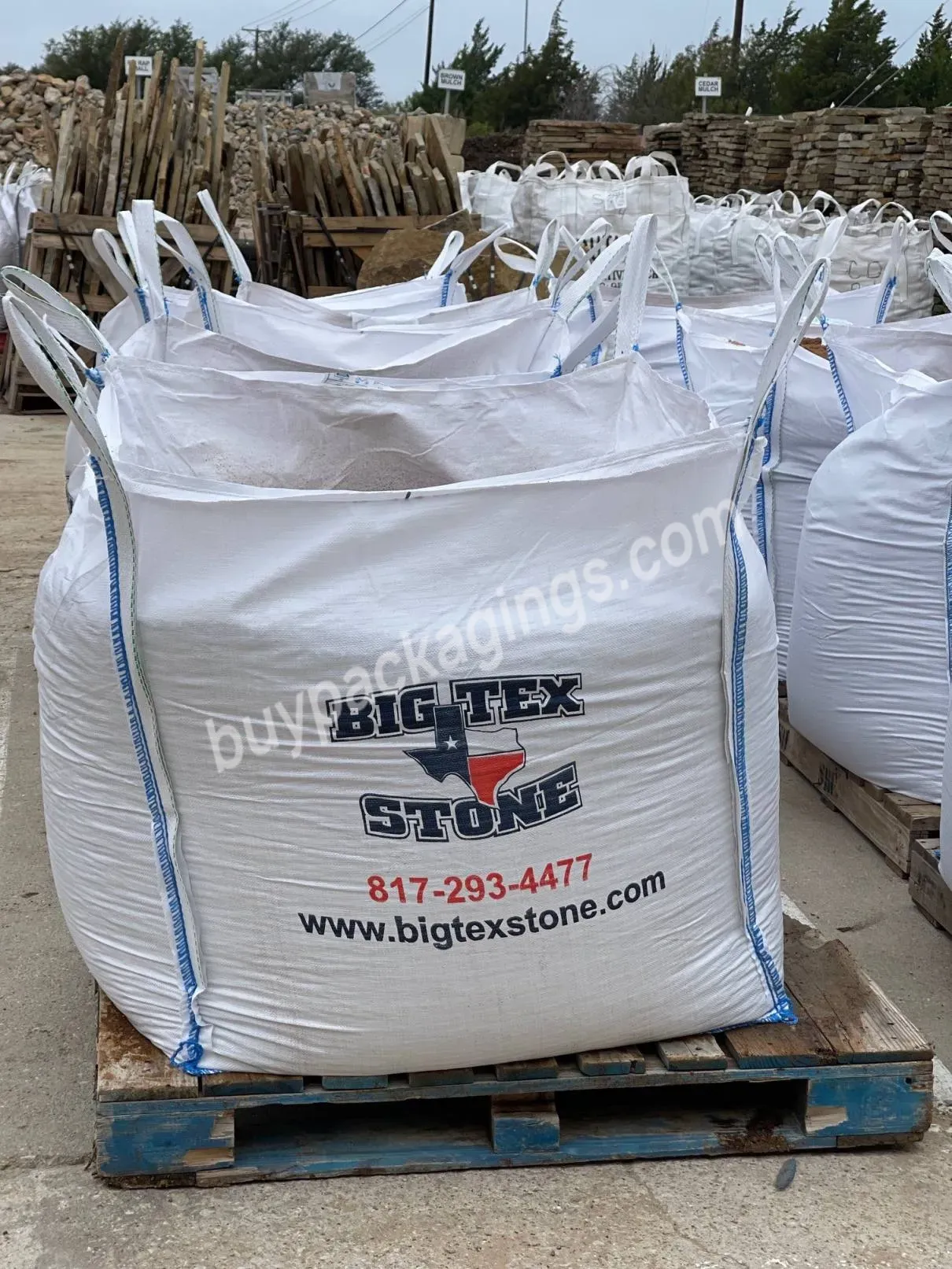 1.5 Ton Pp Jumbo Super Sacks For Sand 1 Ton Woven Bulk Fibc Big Bag