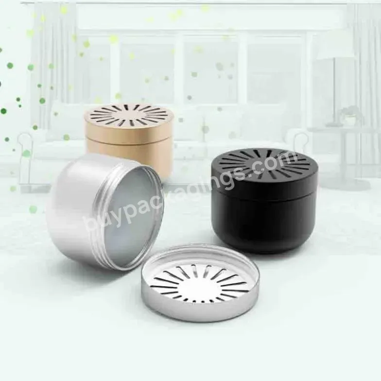 150ml/5.07oz Customized Aluminum Cosmetic Jar With Hollow Hole Cover For Air Freshener Cream - Buy Aluminum Cosmetic Jar,Cosmetic Jar With Hollow Hole Cover,Hollow Hole Cover For Air Freshener Cream.