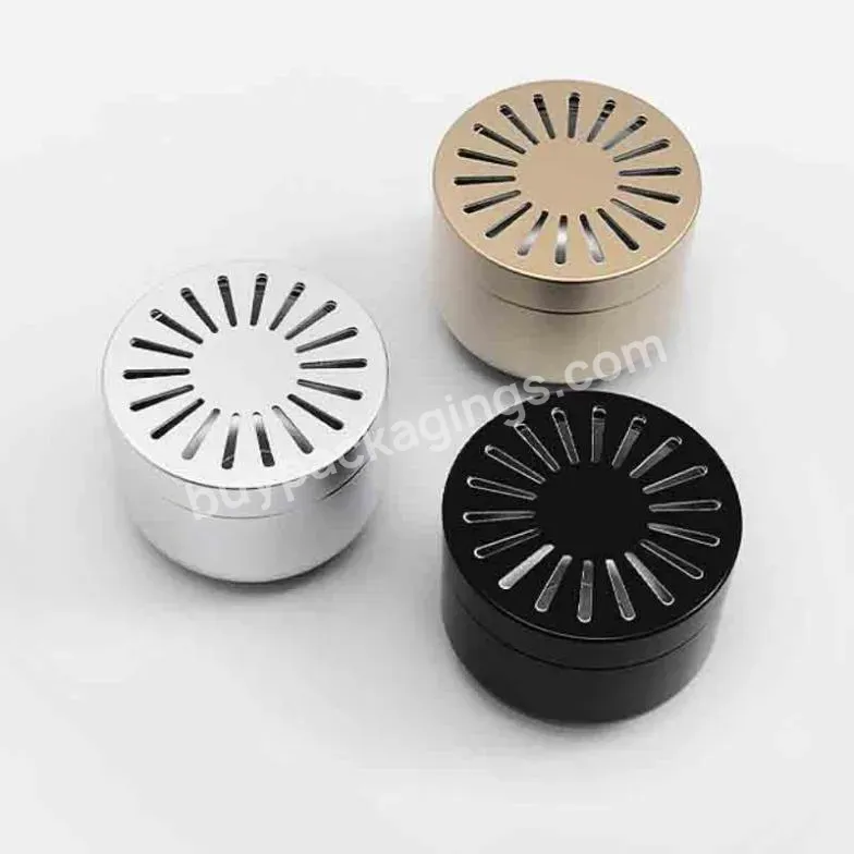 150ml/5.07oz Customized Aluminum Cosmetic Jar With Hollow Hole Cover For Air Freshener Cream - Buy Aluminum Cosmetic Jar,Cosmetic Jar With Hollow Hole Cover,Hollow Hole Cover For Air Freshener Cream.