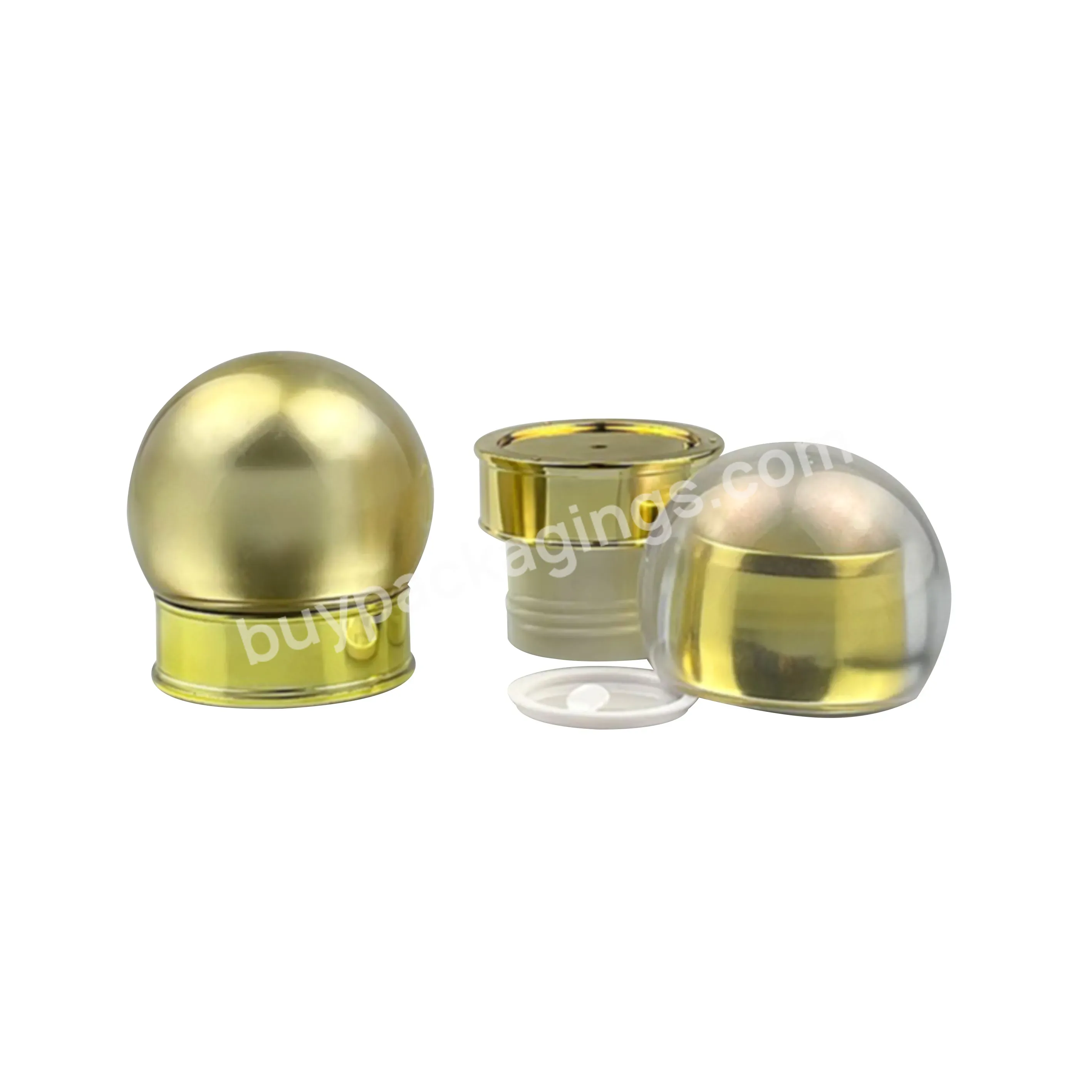 15g 20g 30g 50g Pearl Shape Luxury Custom Cream Jar Plastic Cosmetic Jars Double Wall Jar
