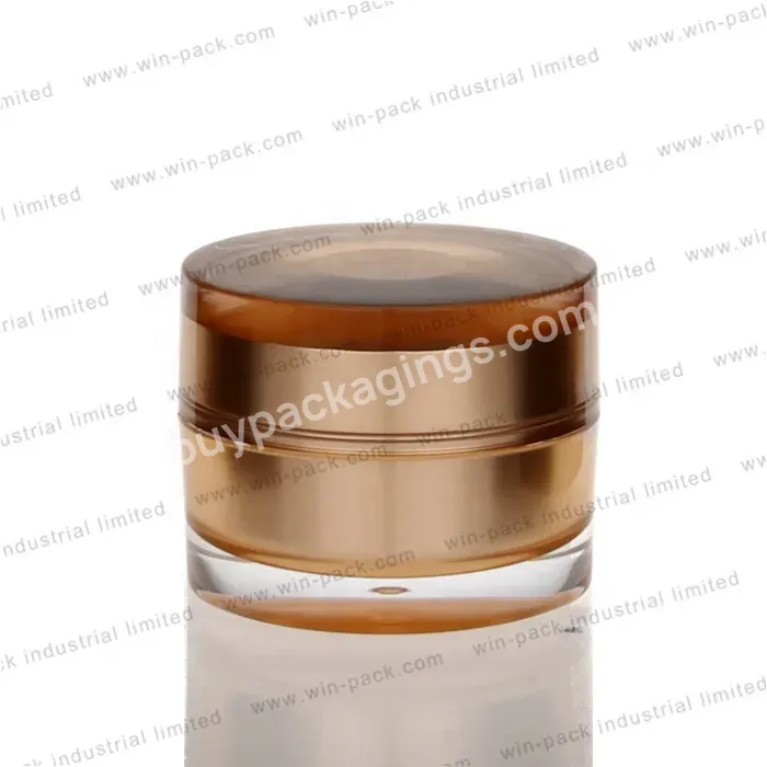 15g 30g 50g Round Luxury Clear Acrylic Cream Jar Elegant Cosmetic Container Jar