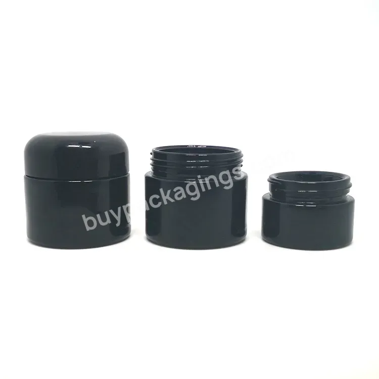 15g 30g 60g 120g 250g 500g Empty Uv Protection Dark Cosmetic Cream Containers Empty Violet Glass Jar With Oval Lids