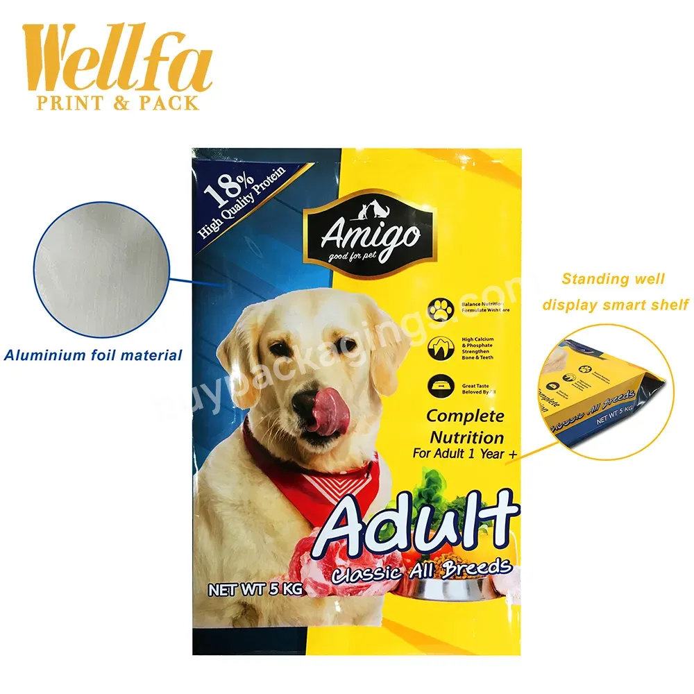 15kg 20kg 50kg Custom Printed Aluminium Side Gusset Flat Bottom Pouch Composite Plastic Packaging Dry Pet Dog Food Bags - Buy Dog Food Bags,Aluminum Foil Animal Feed Flat Bottom Slider Zipper Pouch Custom Resealable Sealable Dog Treats Pet Food Packa