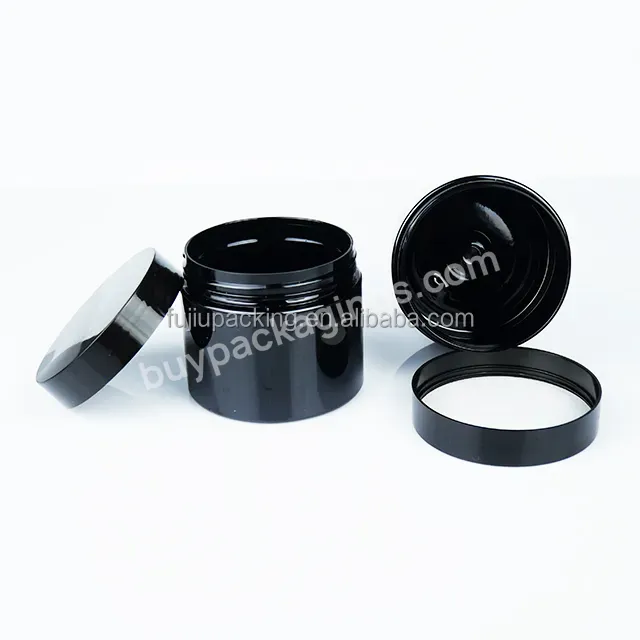 15ml 30ml 50ml 60ml 100ml 200ml 250ml Ps Pet Black Lip Scrub Container Cosmetic Cream Plastic Jars