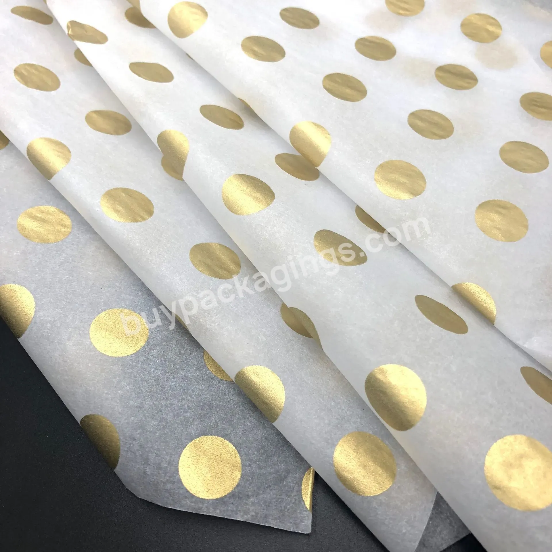 17g Acid Free White Tissue Paper With Gold Circle Printed Logo Wrapping Paper/mf Acid Free Tissue Paper - Buy Mf Acid Free Tissue Paper,Gold Circle Printed Logo Wrapping Paper,Gold Circle Wrapping Paper.