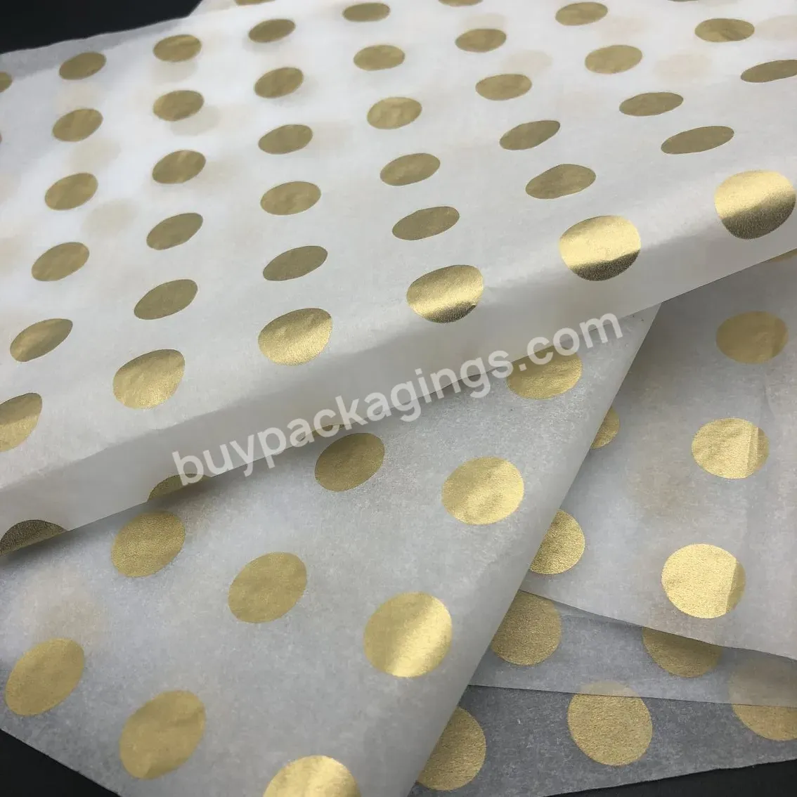17g Acid Free White Tissue Paper With Gold Circle Printed Logo Wrapping Paper/mf Acid Free Tissue Paper - Buy Mf Acid Free Tissue Paper,Gold Circle Printed Logo Wrapping Paper,Gold Circle Wrapping Paper.