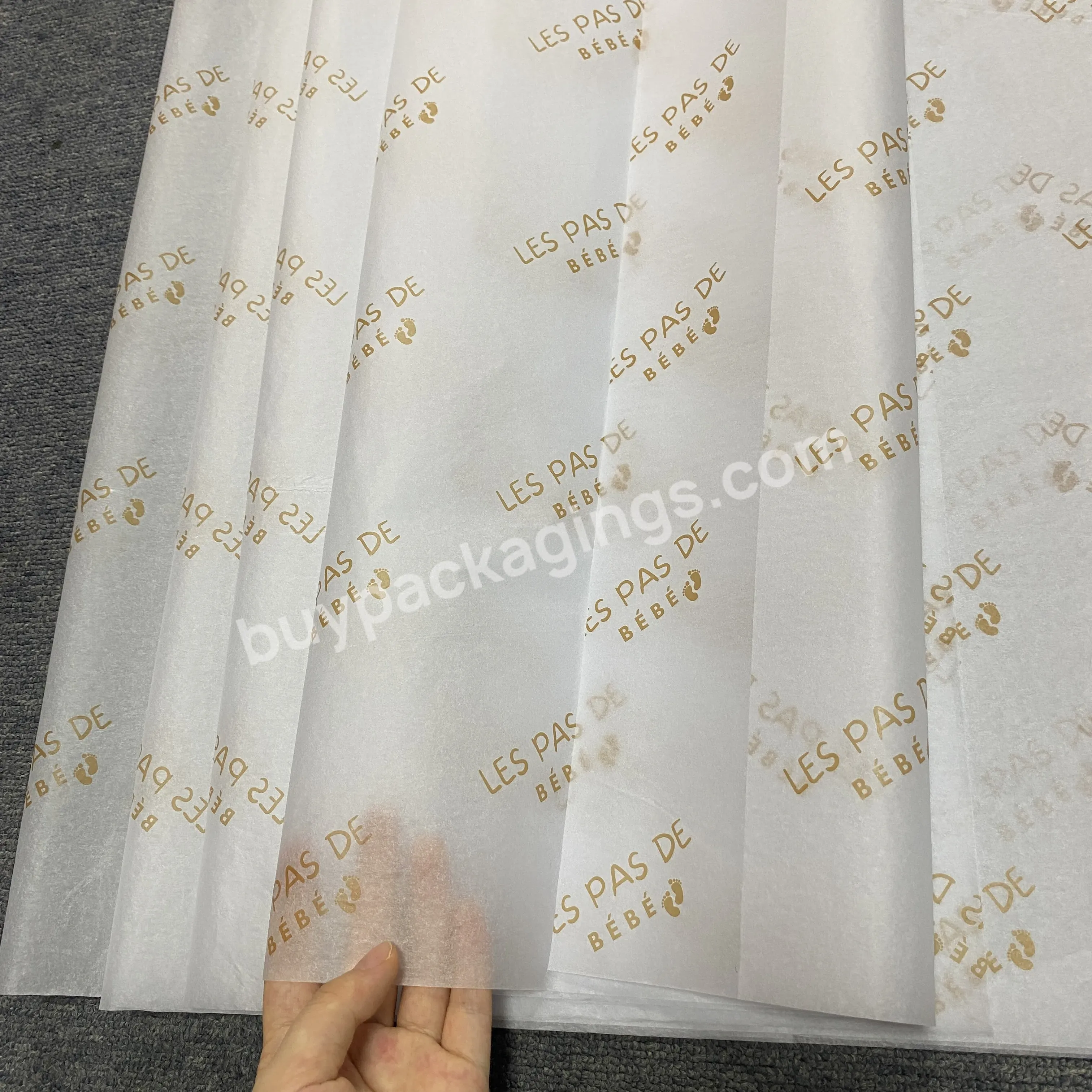 17g Custom Printed Tissue Paper Logo For Clothes Shoes Food Packaging - Buy Wrapping Flowers And Clothing,Custom Key Cover With Your Own Logo,Customized Logo And Size.