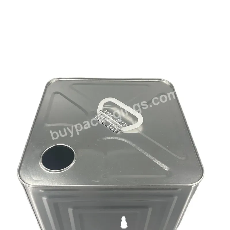 18 Liter /10 Liter Square /oblong Tin Pails Can For Sunflower Oil - Buy 18l Tin Pail With Pressure Cover,18l Square Empty Tin Can Metal Container For Sunflower Oil,Rectangular Bucket Drum.