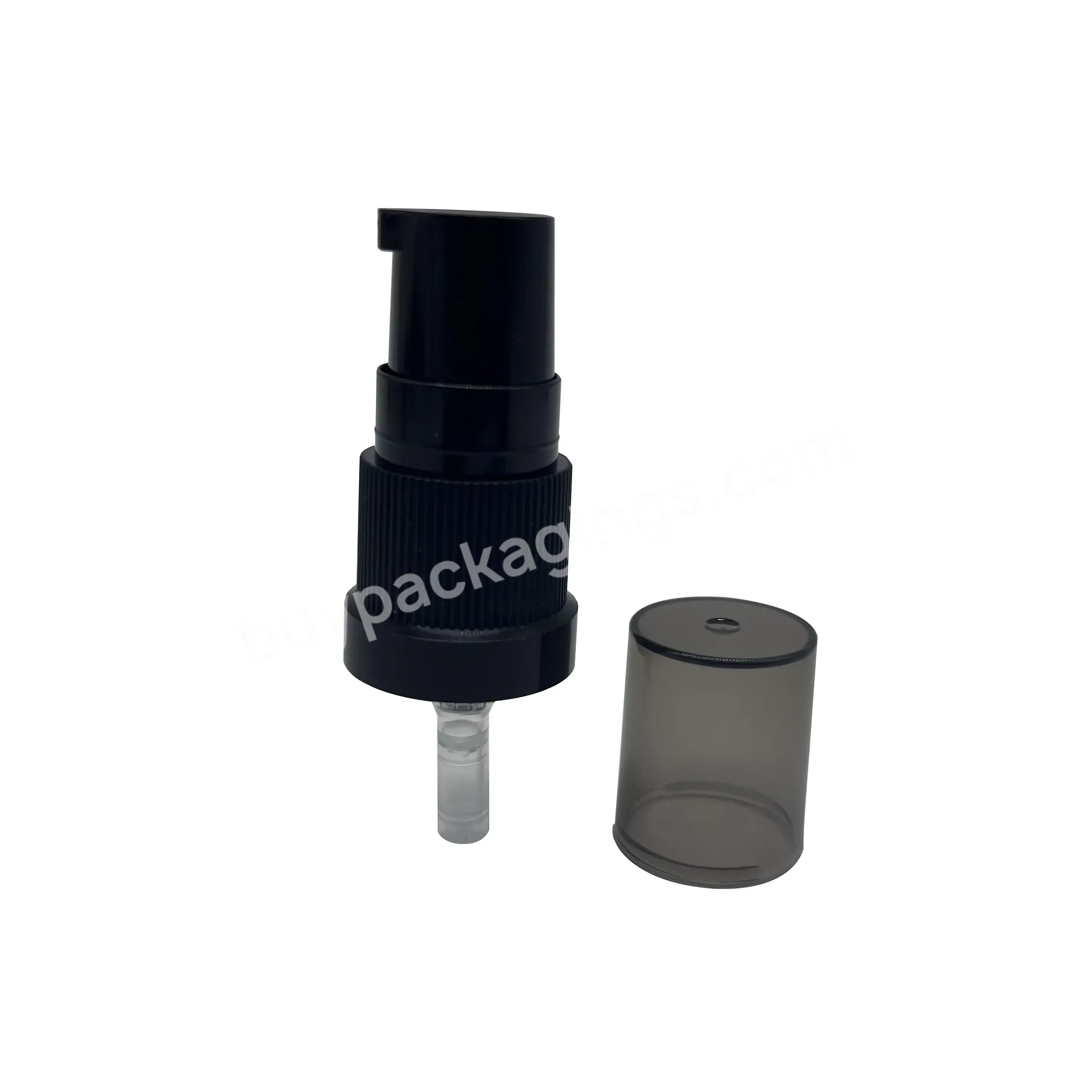 18/415 Black Rachet Treatment Sprayer Pump With Transparent Black Over Cap - Buy 18/410 Rachet Treatment Pump With Cover,Black Plastic Treatment Pump,Pp Treatment Spray Pump With Cap.