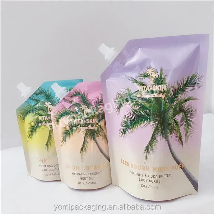 1.89l 64fl Oz Various Fresh Water Pouches Clear Beverage Juice Packaging Stand Up Spout Pouch Fruit Jelly Doypack - Buy Water Pouches,Juice Packaging,Beverage Packaging.