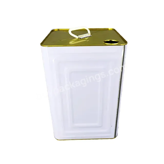 18l 20l Cooking Oil Jerry Can Large Square Empty Edible Cooking Oil Metal Pail Packaging Tin Can - Buy Customized,Oil Tin Can,Can Container.