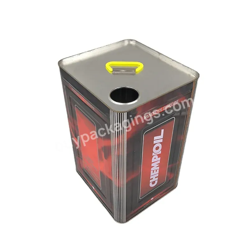 18l Square Chemical Tin Oil Can Engine Oil Tin Can Wholesale Metal Drum Pail With Lids - Buy 18l Square Chemical Tin Oil Can,Engine Oil Tin Can,Wholesale Metal Drum Pail.