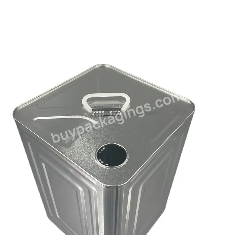 18l Square Empty Tin Can Metal Container,Pail With Pressure Cover,Made In China - Buy Pail With Pressure Cover,18l Square Empty Tin Can Metal Container,Rectangular Bucket Drum For Oil Solvent.