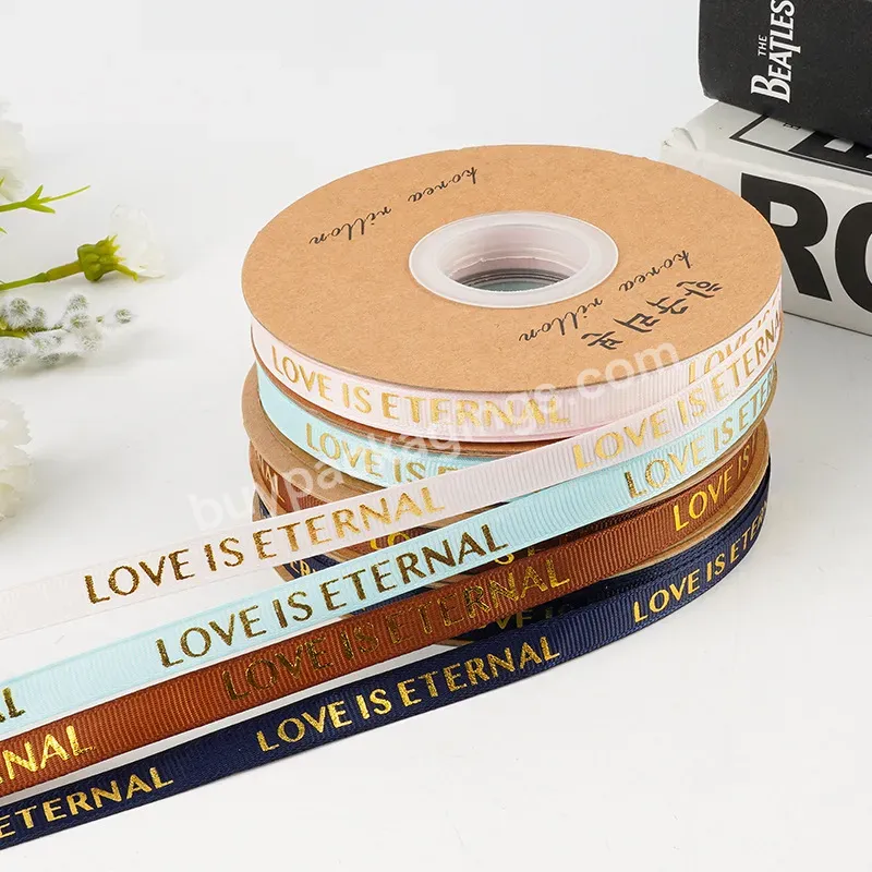 1cm Width English Letters Satin Ribbon Hot Stamping Ribbon Gift Wrapping Bouquet Packaging Materials Gift Box Packaging - Buy Ribbon For Gift Wrap,Ribbon For Flower,1cm Hot Stamping Ribbon Gift Wrapping Bouquet Packaging Materials Gift Box Packaging