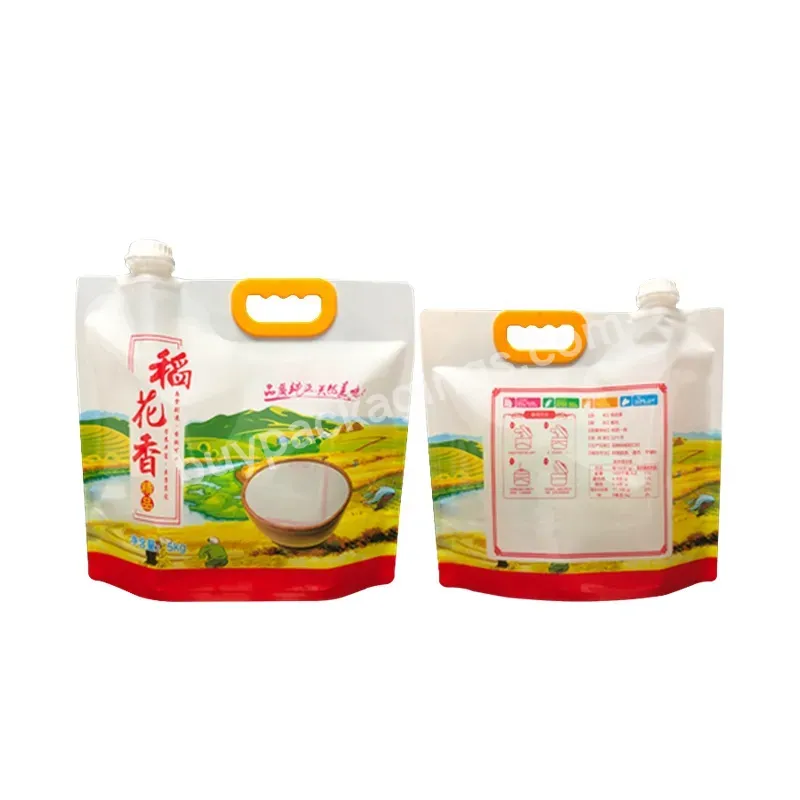 1kg Rice Storage Sealed Plastic Bag With Nozzle Palm Oil Transparent Plastic Nozzle Tote Bag - Buy Transparent Nozzle Bag,Spout Bag For Alcohol,Plastic Bag For Rice.