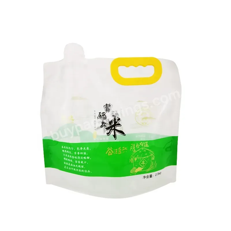 1kg Rice Storage Sealed Plastic Bag With Nozzle Palm Oil Transparent Plastic Nozzle Tote Bag - Buy Transparent Nozzle Bag,Spout Bag For Alcohol,Plastic Bag For Rice.