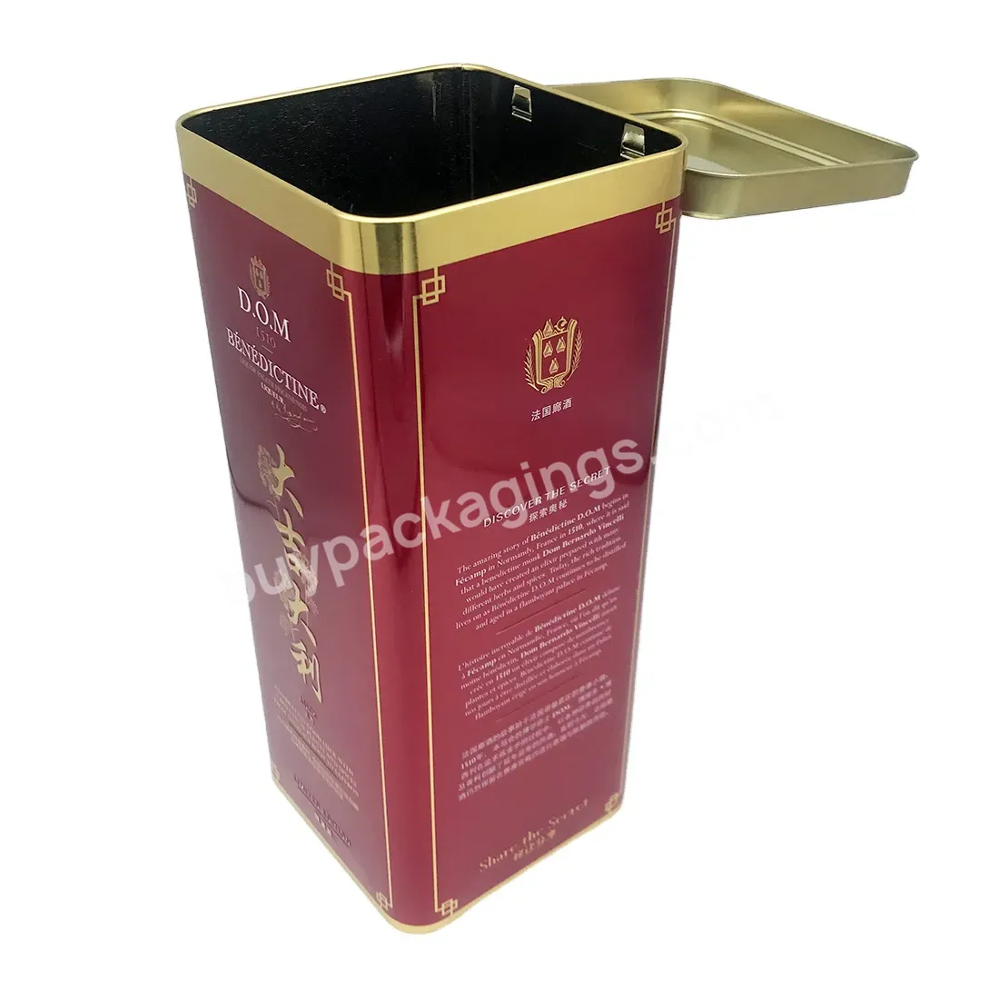 1l Storage Cylindrical Europe Wine Tin Box Packaging - Buy Europe Wine Tin Box Packaging,1l Wine Tin Canister Packaging,Classic Cylinderical Wine Tin Box.