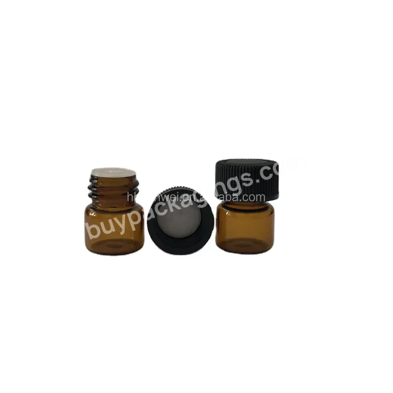 1ml 2ml 3ml Amber/brown Glass Essential Oil Bottles - Buy Essential Oil Bottle,1ml Dropper Bottles,Perfume Vials.